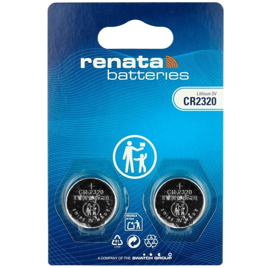 Aku - Renata CR2320 Liitium 3V 150mAh Nupuelement