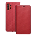 LUNA Book Carbon knyginio tipo telefono dėklas Samsung Galaxy A13 4G (A135) raudonas LUNA Book Carbon knyginio tipo telefono dėklas Samsung Galaxy A13 4G (A135) raudonas