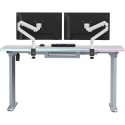 ULTRADESK QUEST mängulaud, 140x70cm, 72-120cm, hall-valge ULTRADESK QUEST mängulaud, 140x70cm, 72-120cm, hall-valge