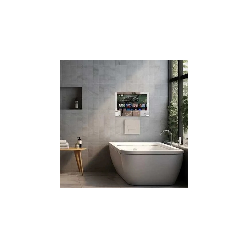 Sylvox Kontech 24-inch Smart Mirror TV with Bathroom Cabinet – 5