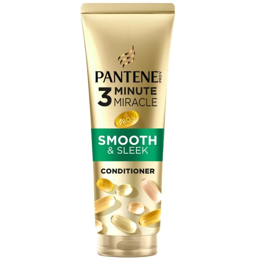Intensyvus plaukų kondicionierius PANTENE Smooth&Silky Active Nutri-Plex, 3 minutes miracles, 220 ml