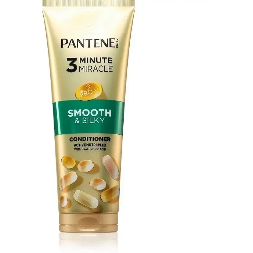 Intensiivne juukse konditsioneer PANTENE Smooth&Silky Active Nutri-Plex, 3 minuti imed, 220 ml – 2