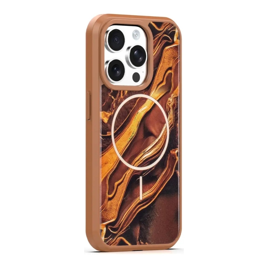 Aukso Ruduo dėklas iPhone 14 Pro 6,1" rudas – 2