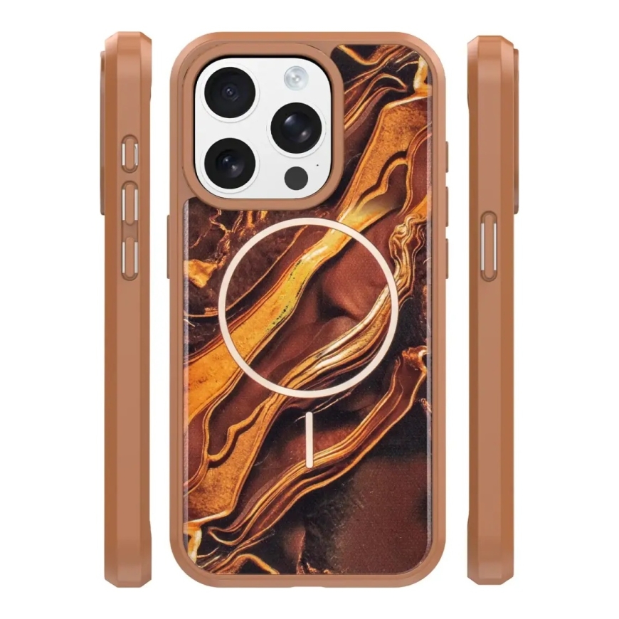 Коричневый чехол Golden Autumn для iPhone 14 Pro 6,1" – 3