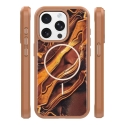 Aukso Ruduo dėklas iPhone 14 Pro 6,1" rudas