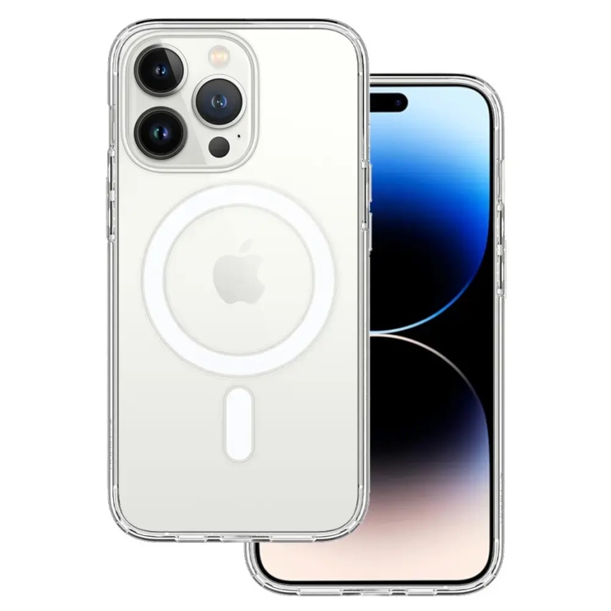 Acrylic maciņš ar MagSafe atbalstu telefonam iPhone 14 caurspīdīgs
