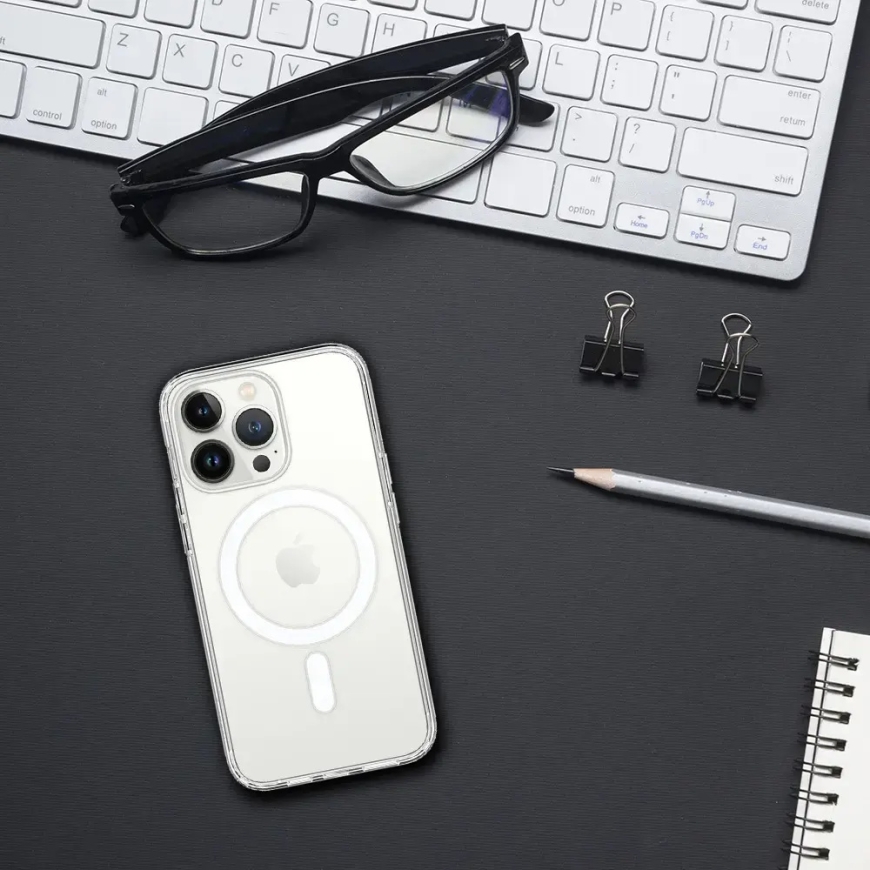 Acrylic telefoni ümbris MagSafe toega iPhone 14 läbipaistev – 3