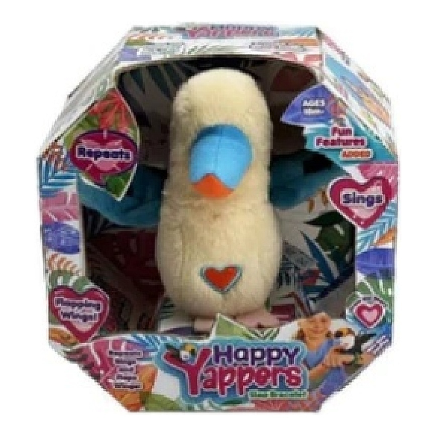 HAPPY YAPPERS interaktyvus pliušinis žaislas Baltoji Kukabara, 9403