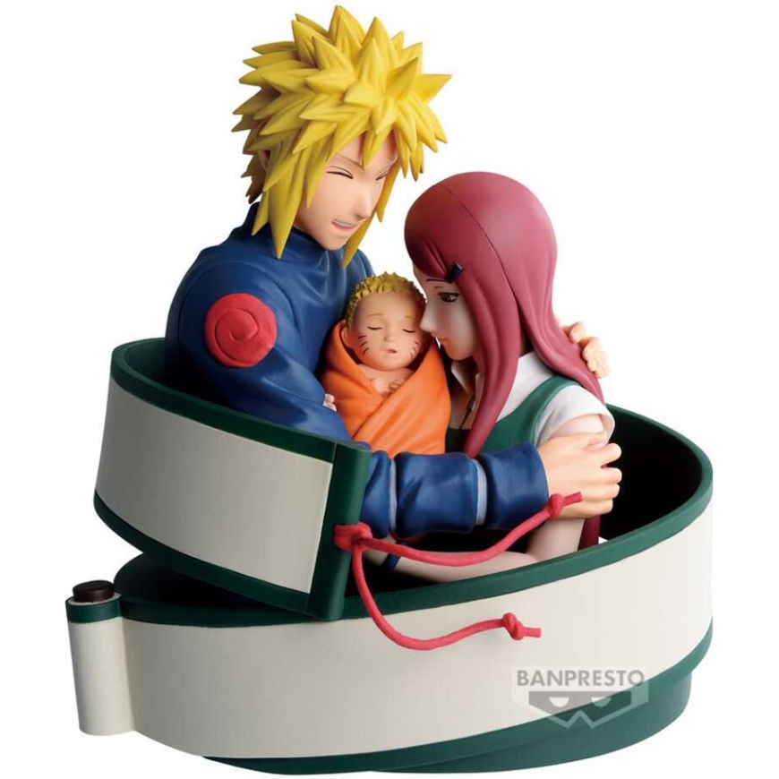 Banpresto Minato, Naruto ja Kushina figuur 13 cm