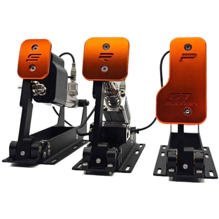 SRP GT-S 3P Sim Racing -potkukompletti, pneumatic – musta