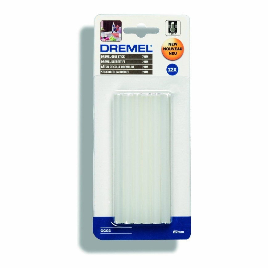 Dremel līmes stieņi 12 gab., 7 mm – 2