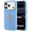 Guess IML 4G Script металлический чехол для iPhone 18 Pro Max / 17 Pro Max - светло-голубой Guess IML 4G Script металлический чехол для iPhone 18 Pro Max / 17 Pro Max - светло-голубой