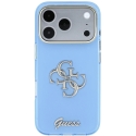 Guess IML 4G Script металлический чехол для iPhone 18 Pro Max / 17 Pro Max - светло-голубой Guess IML 4G Script металлический чехол для iPhone 18 Pro Max / 17 Pro Max - светло-голубой