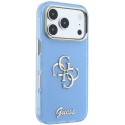 Guess IML 4G Script metal case for iPhone 18 Pro Max / 17 Pro Max - light blue Guess IML 4G Script metal case for iPhone 18 Pro Max / 17 Pro Max - light blue