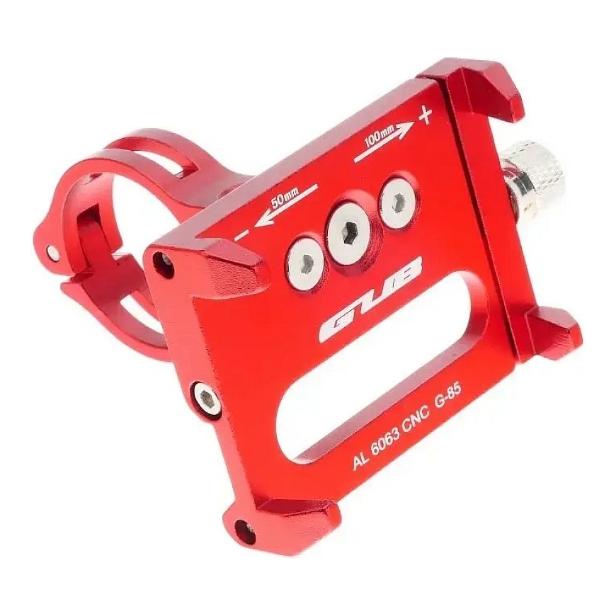 GUB bike holder for mobile phone G85 Aluminium red – 2