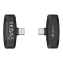 Devia mikrofons viedtālrunim Lite 1 USB-C 2in1 melns Devia mikrofons viedtālrunim Lite 1 USB-C 2in1 melns