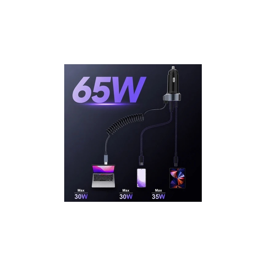 Spacetronik Automobilinis įkroviklis 65W SPM-11 – 3