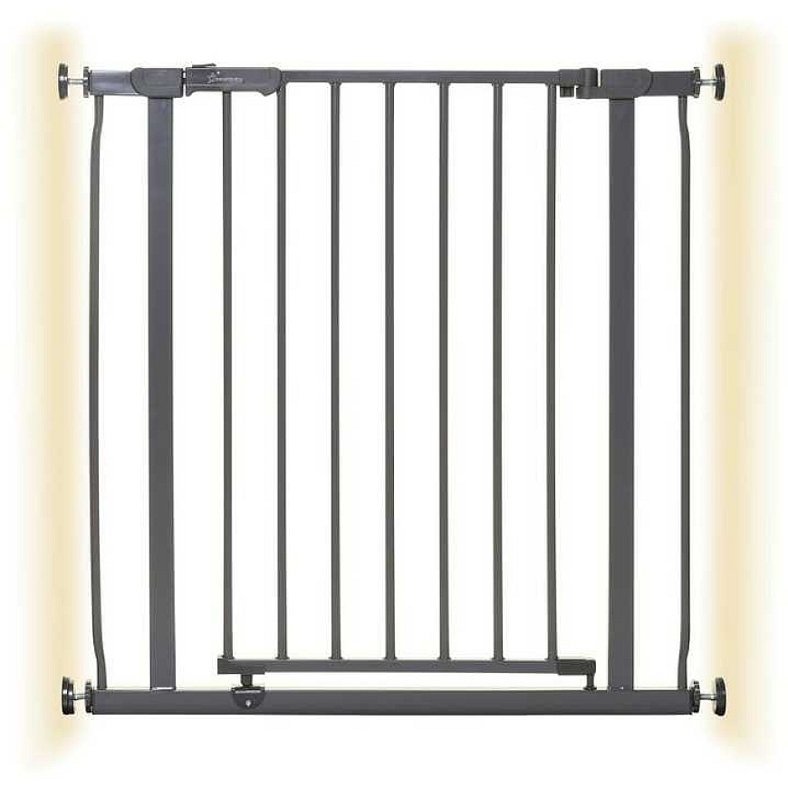 Dreambaby AVA Gate mājdzīvnieku drošības vārti (platums: 75–81 cm x augstums: 76) – pelēki