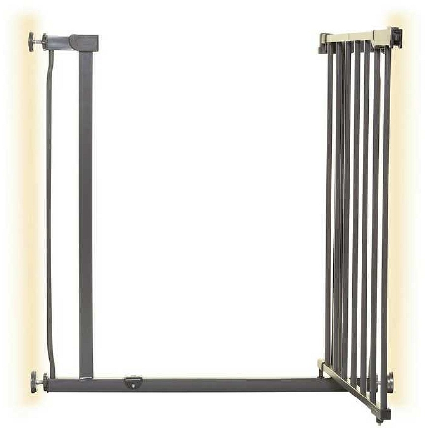 Dreambaby AVA Gate lemmikkieliturvaportit (leveys: 75–81 cm x korkeus: 76) – harmaat – 2