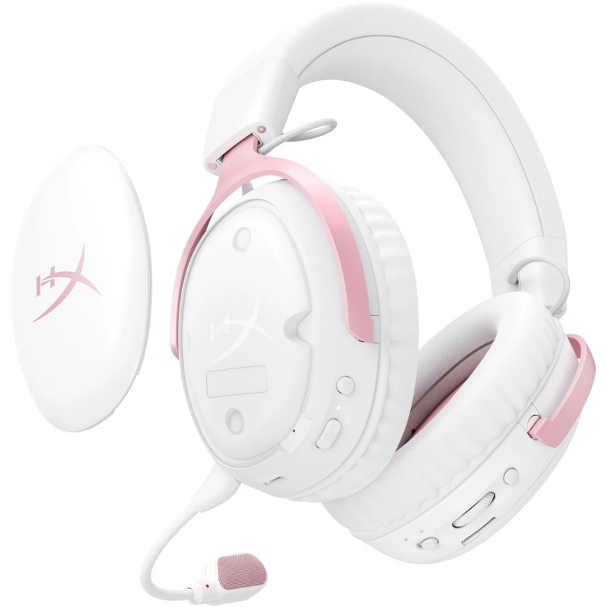 HyperX Cloud III Juhtmevaba mängupeakomplekt Valge-Roosa - DG0R2AA – 2