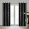 Eurofirany Aizkars/Vanna/Melns 140x250 caurspīdīgs Eurofirany Aizkars/Vanna/Melns 140x250 caurspīdīgs