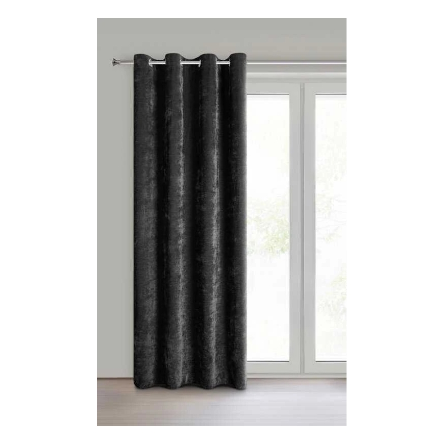 Eurofirany Aizkars/Vanna/Melns 140x250 caurspīdīgs – 2