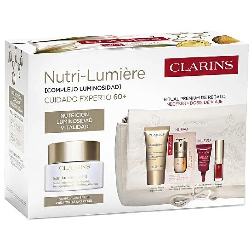 Clarins Крем Для Лица Питательный Lumière Для Всех Типов Кожи Набор 5 Предметов