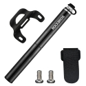 Rockbros JG-PB-004 kevyt pyöränpumppu painemittarilla - musta Rockbros JG-PB-004 kevyt pyöränpumppu painemittarilla - musta