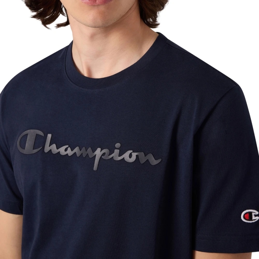 Мужская футболка Champion SS Tee тёмно-синяя 222992 BS501 (S) – 4
