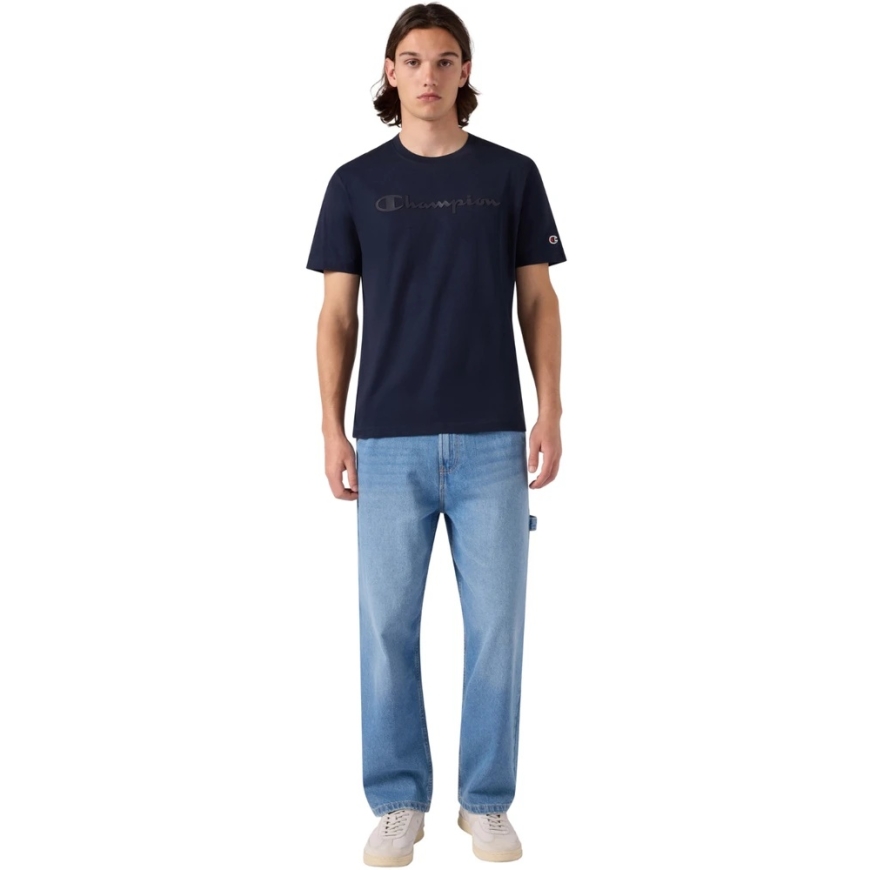 Мужская футболка Champion SS Tee тёмно-синяя 222992 BS501 (S) – 5