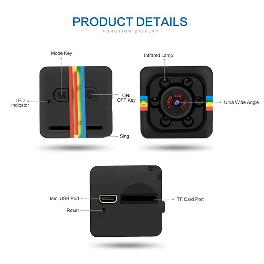 Webcam Mini Full HD B4-SQ11 1080P Red – 5