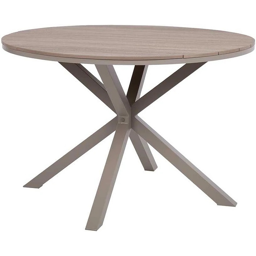 Home4You Table PORTO, 110.5 x H73 cm, sand gray color/gray color