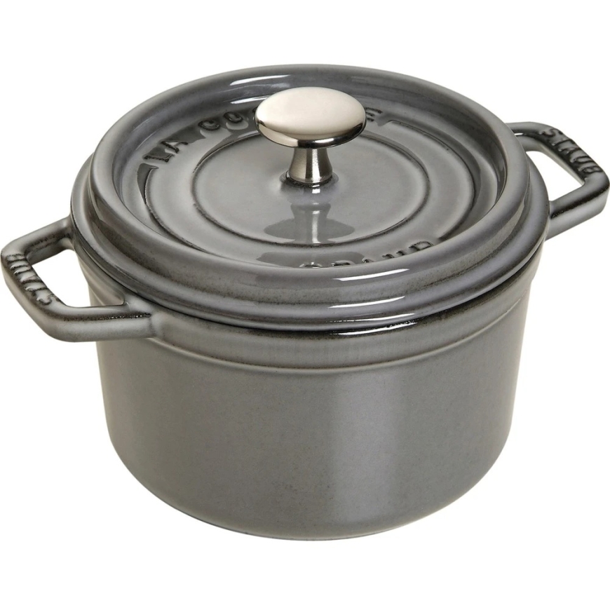 STAUB LA COCOTTE Pyöreä valurautapata 1.2 l, grafiitti – 2