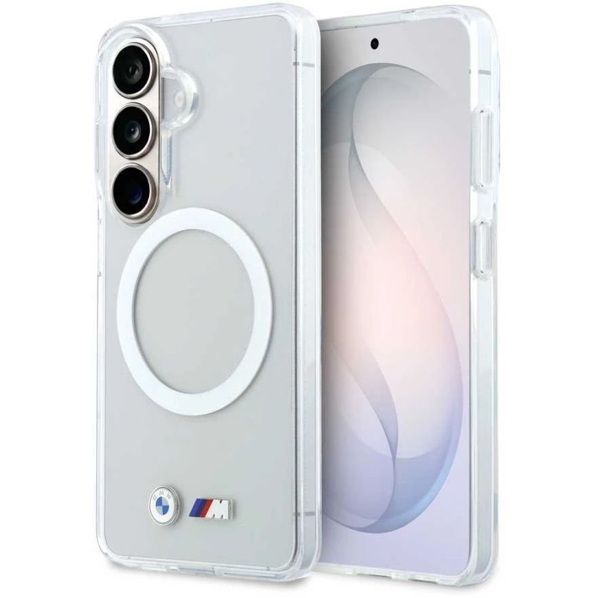 BMW M IML Metal Logo магнитный чехол для Samsung Galaxy S26, прозрачный