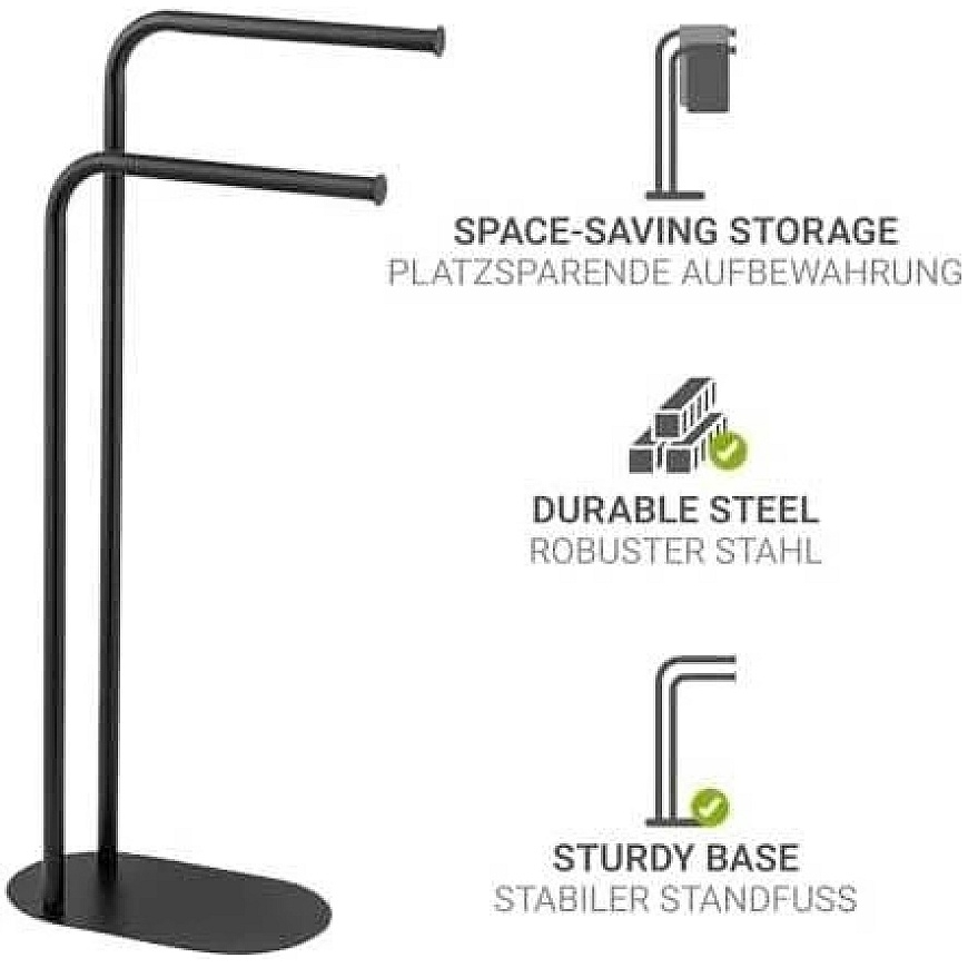 Wenko Metalinė rankšluosčių kabykla LEVANTE, aukštis 79 cm – 4