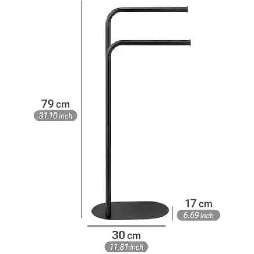 Wenko Levante metallist rätikute hoidja, kõrgus 79 cm – 5