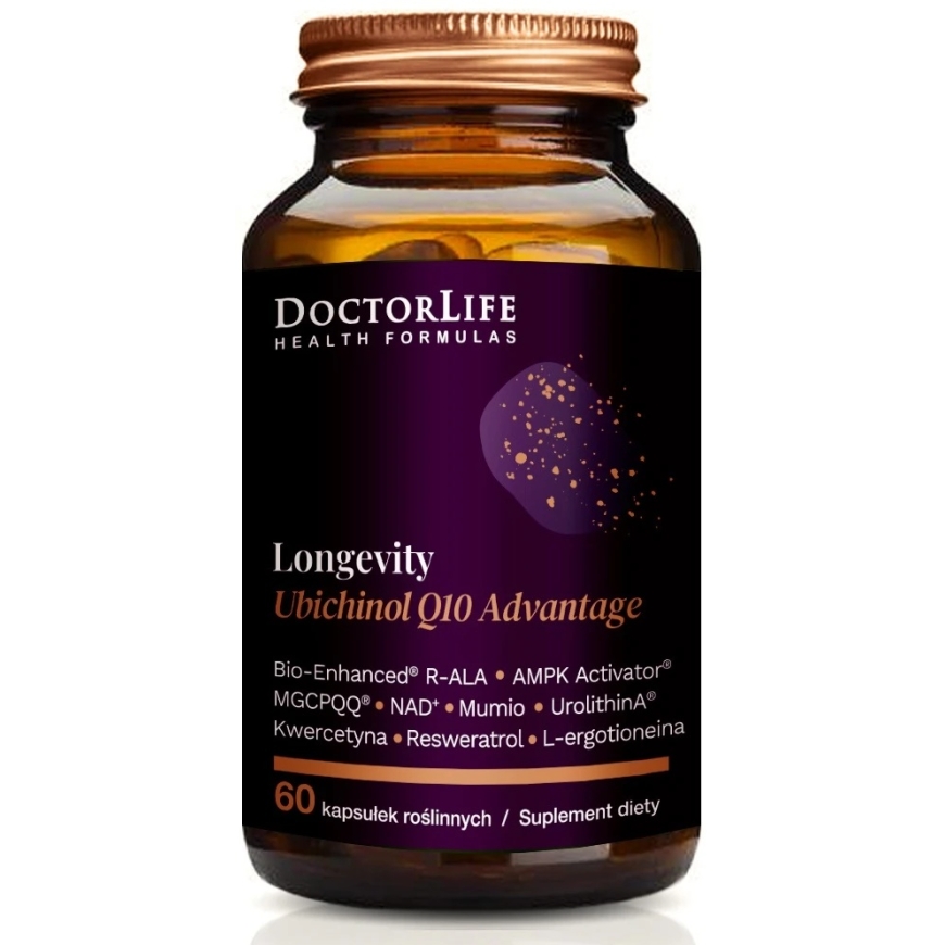 Doctor Life Longevity Ubiquinol Q10 Advantage toidulisand 60 kapslit