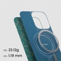 Pitaka Tactile Woven Case, PTK Roheline/Kuld - iPhone 16 Pro Pitaka Tactile Woven Case, PTK Roheline/Kuld - iPhone 16 Pro