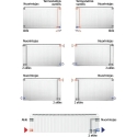 Hm Heating Body Panel Radiator GALANT UNI 22UNI-5-0900, universal connection Hm Heating Body Panel Radiator GALANT UNI 22UNI-5-0900, universal connection