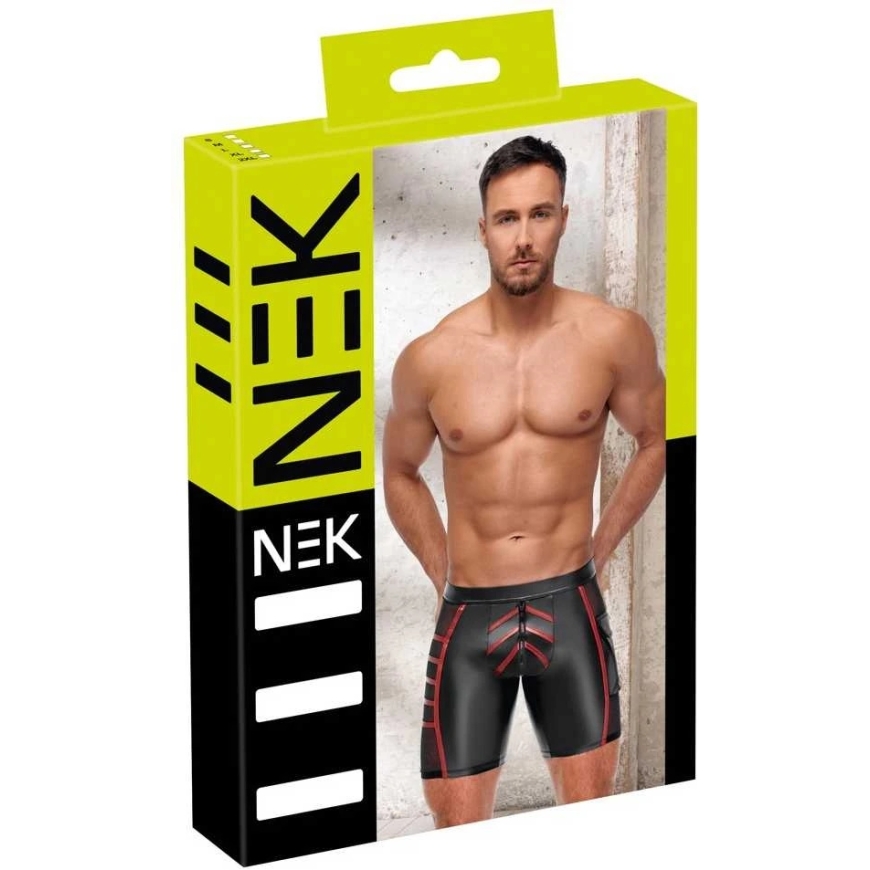 NEK Men's Shorts Black/Red M