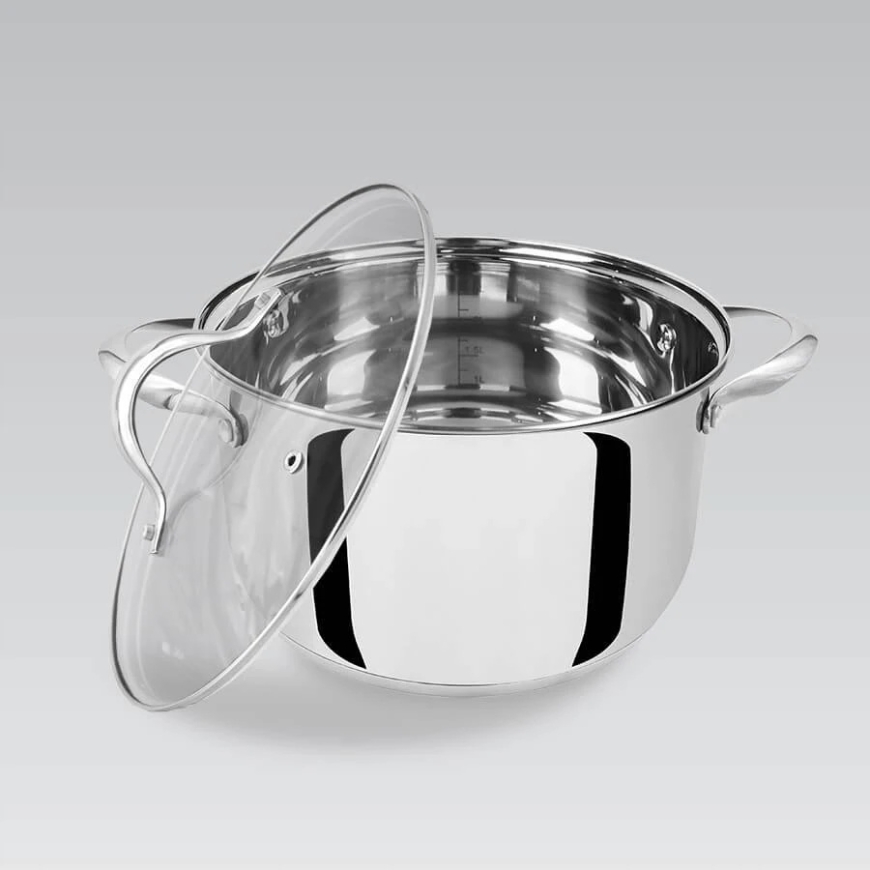 Maestro Nerūsējošā tērauda katls ar vāku indukcijai un gāzei 20 cm 3,4 l MAESTRO MR-3519-20 – 3