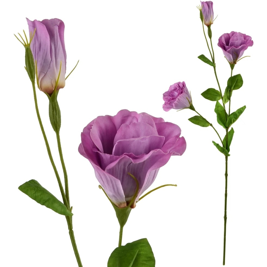 Mondex Since 1986 VIRIDIS Artificial Flower Eustoma 70cm with Rubber Coating – 2