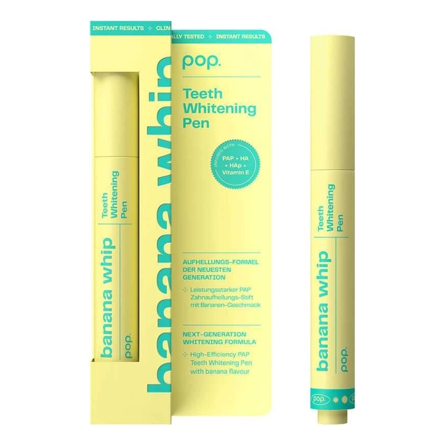POP. Banana Flavored Whitening Pieštukas 4ml
