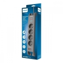 „Philips“ pārsprieguma aizsardzības sloksne, 2 m, 4 kontaktligzdas, 1xUSB-C, 2xUSB-A, PD 20 W / qc 18 W, 2400 voltu pārsprieguma „Philips“ pārsprieguma aizsardzības sloksne, 2 m, 4 kontaktligzdas, 1xUSB-C, 2xUSB-A, PD 20 W / qc 18 W, 2400 voltu pārsprieguma