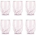 Bodum Pavina Paris kahekordsed seinaga klaasid 0,27 l, 6 tk, roosa