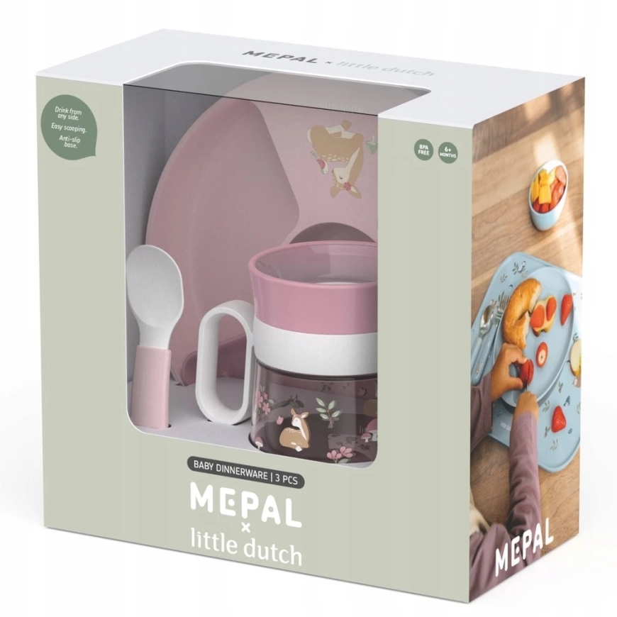 Rosti Mepal 3-piece children's tableware set 'Fairy Garden' – 4