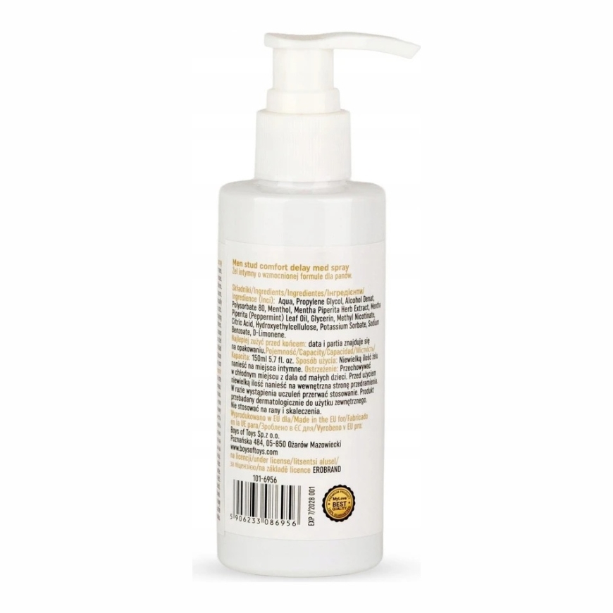 Medica „MyLove Men“ vyriškas stud comfort uždelsimo gelis 150 ml – 3