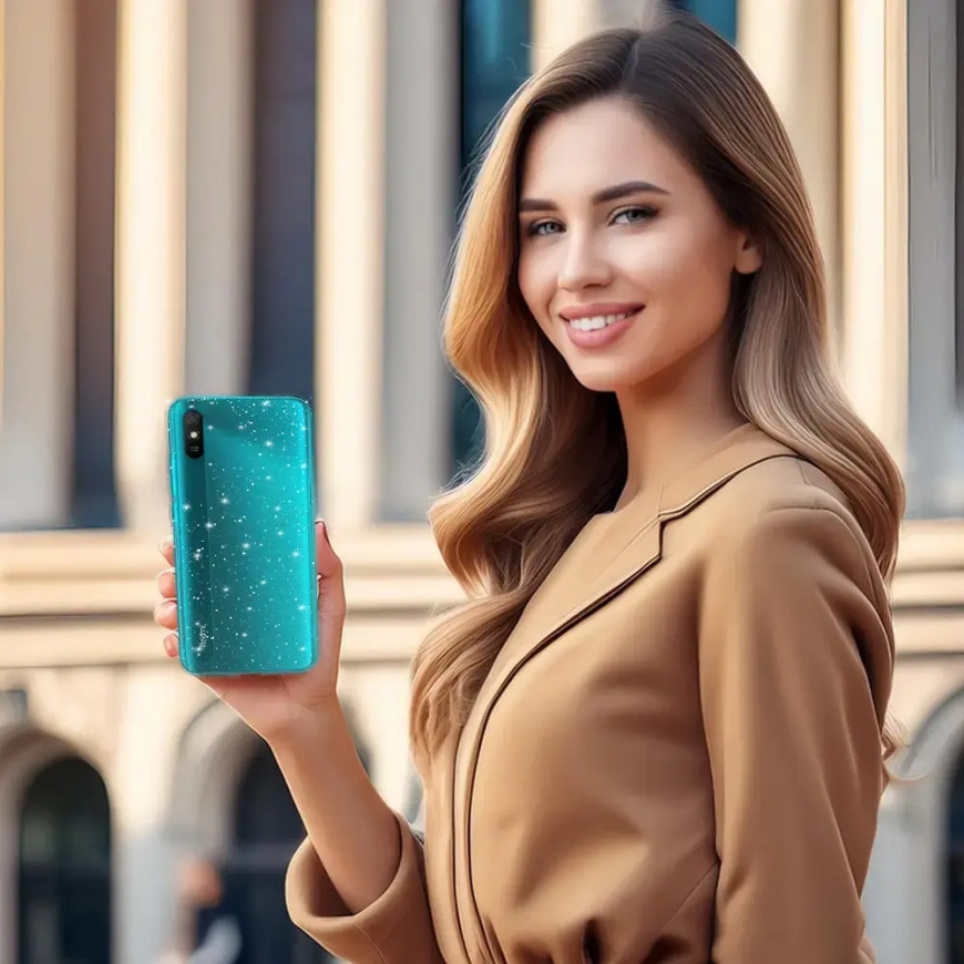 Crystal Glitter Case do Xiaomi Redmi 9A Silver – 4