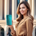 Krištolinis blizgus dėklas Xiaomi Redmi 9A Sidabrinis Krištolinis blizgus dėklas Xiaomi Redmi 9A Sidabrinis