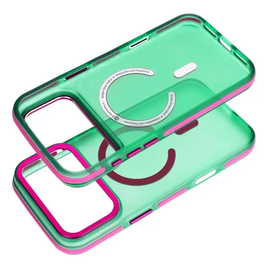 Vāks iPhone 18 Pro Max / 17 Pro Max Forcell F-Protect Vivid Premium, saderīgs ar MagSafe, zaļš – 4